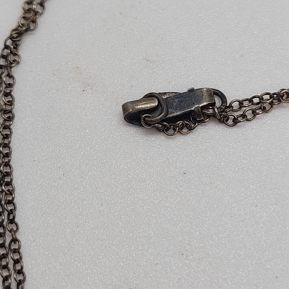Vintage Whimsical Cat Pearl Rhinestone Pendant Necklace - Picture 8 of 12